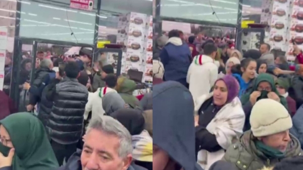 İstanbul'da bir mağazada indirim izdihamı yaşandı