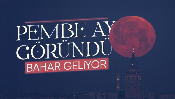 İstanbul'da dolunay gökyüzünü aydınlattı