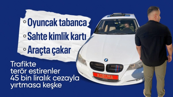 İstanbul'da durdurulan çakarlı araçtaki şahıs kendisini polis olarak tanıttı
