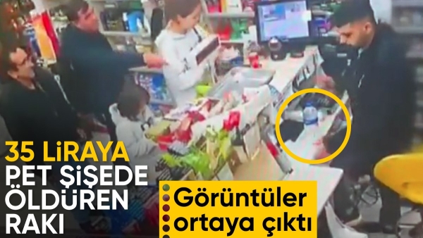 İstanbul'da sahte içki satılan anlar kamerada