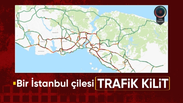 İstanbul'da trafik yoğunluğu yüzde 83'te
