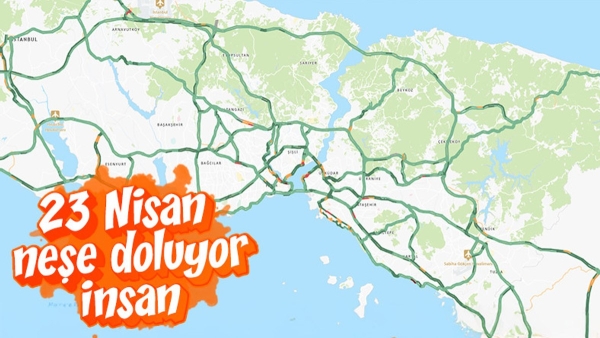 İstanbul'da yollar boş kaldı
