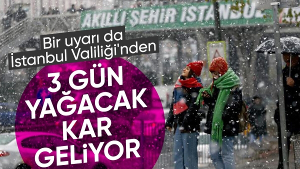 İstanbul Valiliği'nden soğuk hava uyarısı