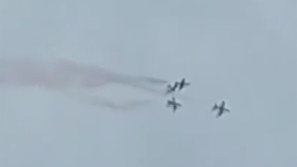 İtalya Hava Kuvvetleri'ne ait 3 uçak eğitim uçuşunda kaza yaptı