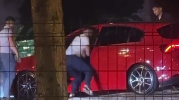 Kahramanmaraş'ta trafik magandası kamerada
