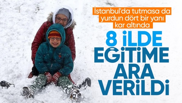 Kar yağışı nedeniyle eğitime ara verilen iller