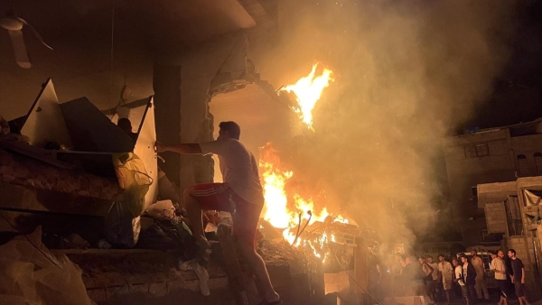 Katil İsrail gece boyu Gazze'yi vurdu