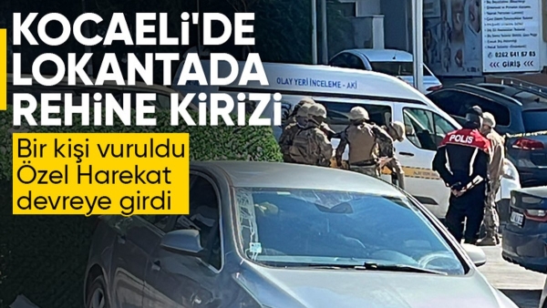 Kocaeli'de lokantada bulunanları rehin aldı: Ekipler devreye girdi