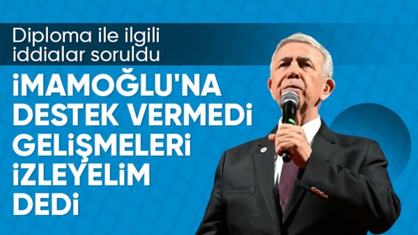 Mansur Yavaş'a, Ekrem İmamoğlu hakkındaki sahte diploma soruşturması soruldu