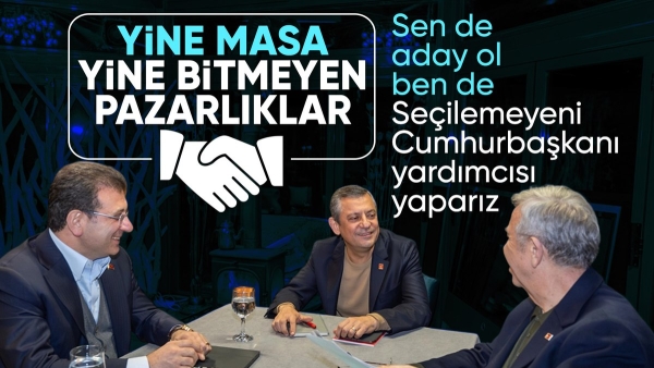 Mansur Yavaş'ın 3'lü görüşmede okuduğu yazıdan dikkat çeken ayrıntı