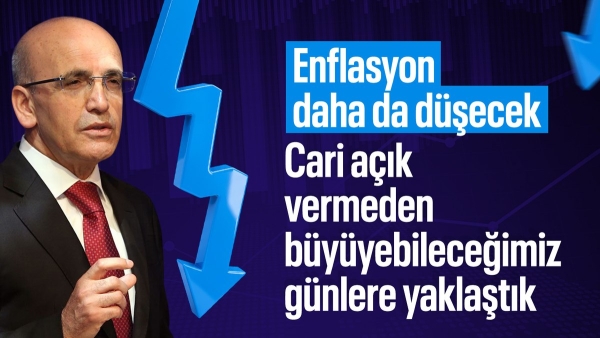 Mehmet Şimşek: Enflasyon düşmeye devam edecek