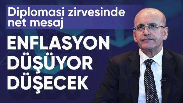 Mehmet Şimşek: Enflasyon düşüyor, düşecek