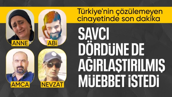 SON DAKİKA: Narin Güran cinayetinde 4 sanık için ağırlaştırılmış müebbet istendi