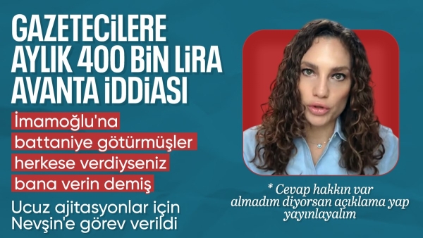 Nevşin Mengü'nün Ekrem İmamoğlu ajitasyonları