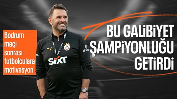 Okan Buruk'tan takıma motivasyon: Bodrum deplasmanındaki 3 puan şampiyonluğu getirecek