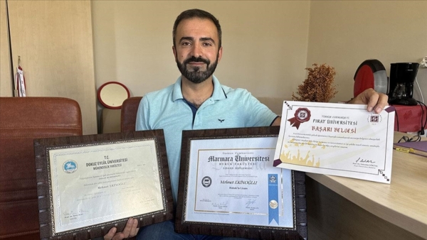 Okuma azmiyle 3 üniversite bitirdi