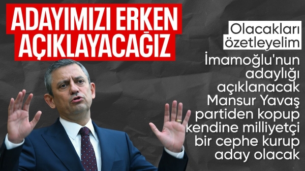 Özgür Özel: Cumhurbaşkanı adayımızı belirleme sürecinin ilk günündeyiz