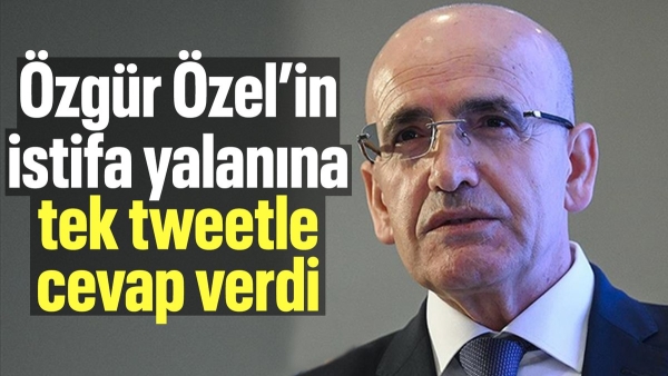 Özgür Özel'in 'istifa' açıklamasına Bakan Şimşek'ten yanıt: Görevimizin başındayız