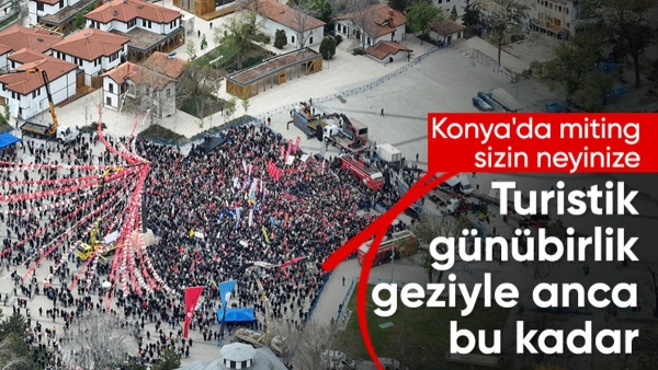 Özgür Özel'in Konya'da miting yaptığı alan boş kaldı