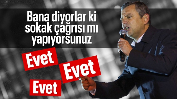 Özgür Özel Saraçhane'de: Sokak çağrısı yapıyorum