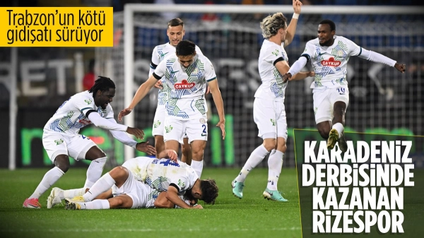 Rizespor Trabzonspor'u 3-1 yendi