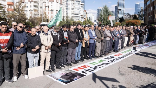 Şehit Yahya Sinvar için Ankara'da gıyabi cenaze namazı kılındı