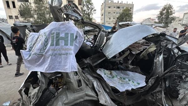 Soykırımcı İsrail'in saldırısında 5 İHH çalışanı hayatını kaybetti