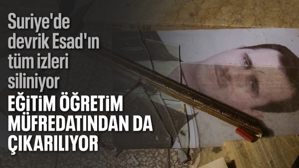 Suriye'de devrik Esad rejimini öven içerikler müfredattan çıkarılıyor