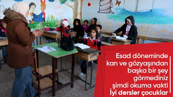 Suriye'de Esad rejimi sonrası eğitim-öğretim dönemi başladı