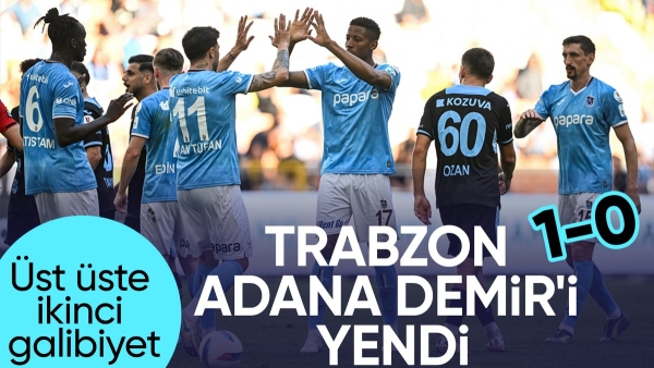 Trabzonspor, Adana Demirspor karşısında tek golle güldü