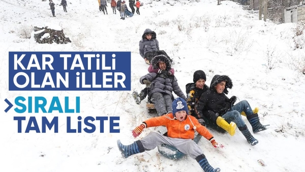 Türkiye'deki bazı illerde eğitime kar molası