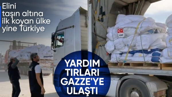 Türkiye'den Gazze'ye yardım eli: 14. İyilik Gemisi Gazze'ye ulaştı