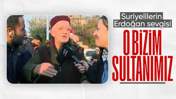 Türkiye'nin Şam Büyükelçiliği önünde kutlamalar: Erdoğan Suriyelilerin sultanı