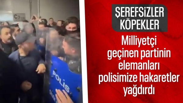 Ümit Özdağ'ın duruşmasında, Zafer Partililer polise hakaret etti
