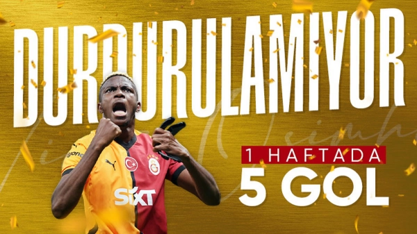 Victor Osimhen durdurulamıyor! 1 haftada 5 gol attı