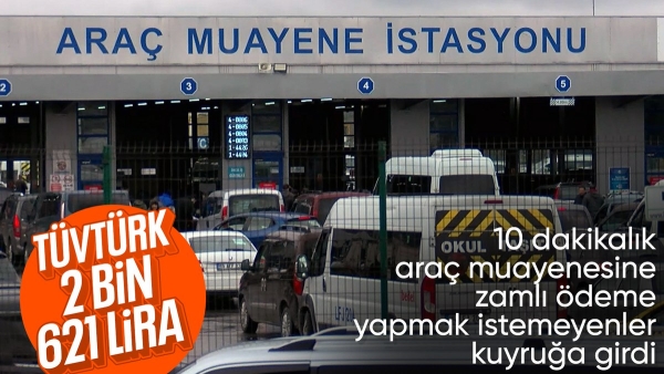 Yeni yıl öncesi araç muayene istasyonlarında yoğunluk