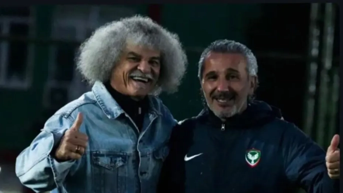 Futbolun efsane ismi Valderrama, damadını ziyaret için Diyarbakır'a geldi: Amedspor tesislerinde coşkulu karşılama!