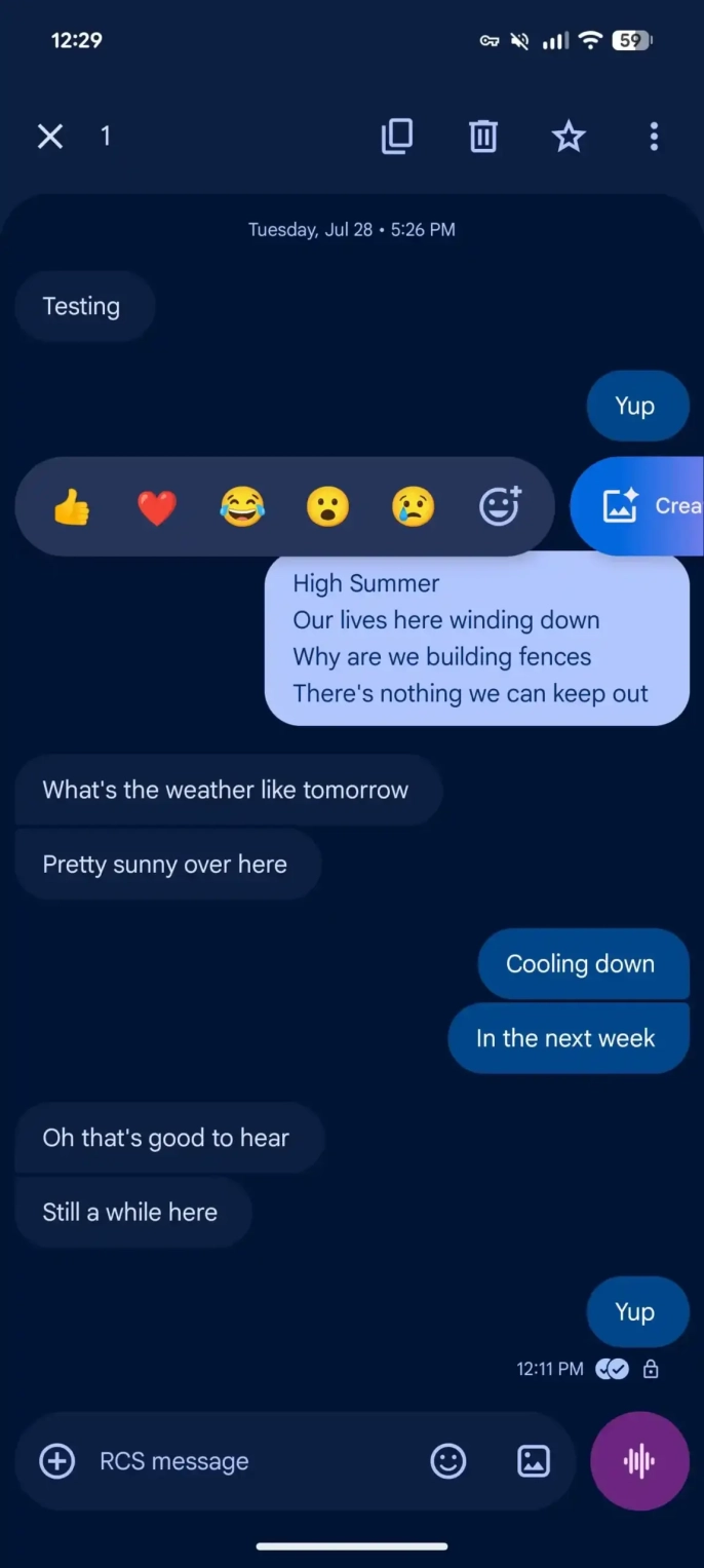 Google Messages'a yeni uzun basma menüsü ile pratiklik geliyor - 2