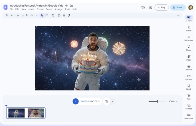 Google, yeni güncelleme ile AI videolarında sizin yıldızınız olmanızı sağlıyor