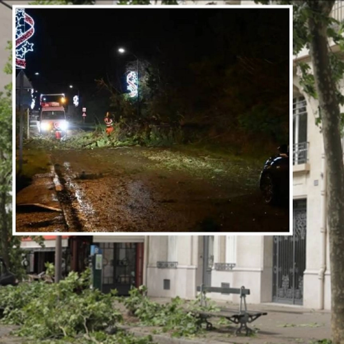 Goretti fırtınası Fransa'yı vurdu: 380 bin ev karanlıkta kaldı, ulaşım felç oldu