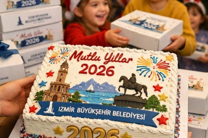 İzmir'de yeni yıl tatlısı Başkan Tugay'dan binlerce çocuğa ulaşacak