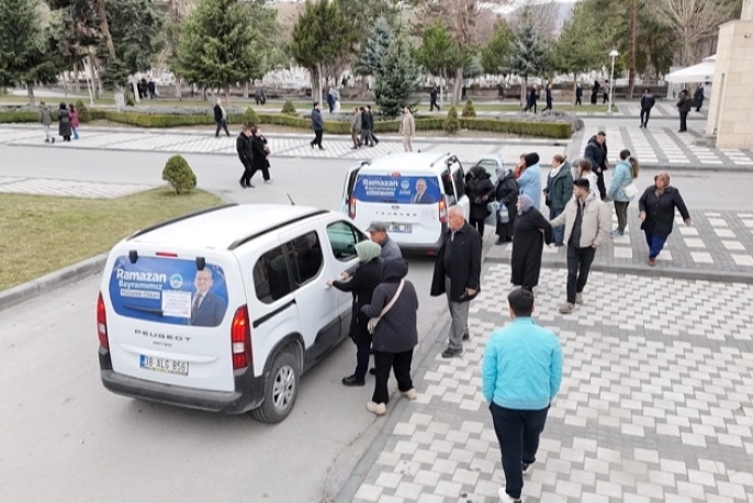 Kayseri Büyükşehir Belediyesi'nden kabristan ziyaretine özel hizmet