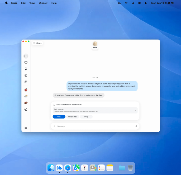 Meta'nın yapay zeka asistanı Muse Mac'e geldi