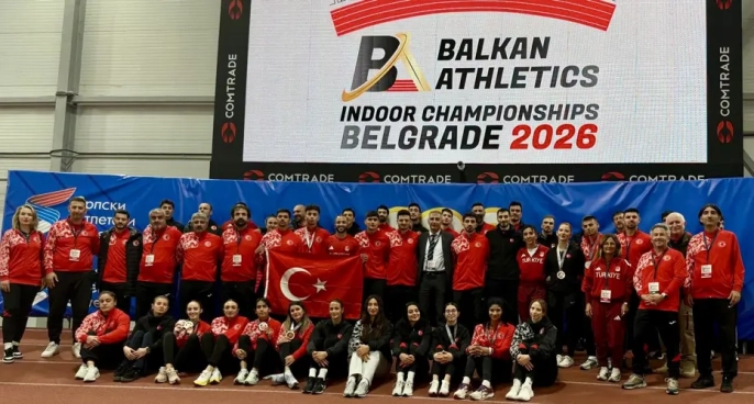 Milli atletler Sırbistan'da tarih yazdı: Balkan Şampiyonası'nda 14 madalya