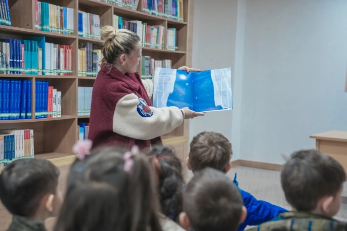 Minik Keçiörenli öğrenciler kütüphanenin büyülü dünyasıyla tanıştı