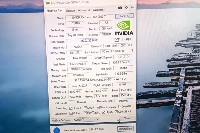 RTX 2080 Ti ekran kartı 22 GB VRAM ile yeniden piyasada - 5