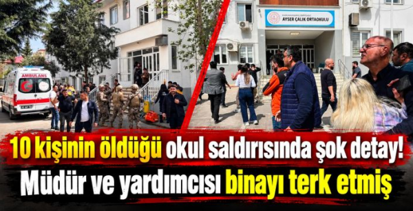 10 kişinin öldüğü okul saldırısında şok detay! Müdür ve yardımcısı binayı terk etmiş