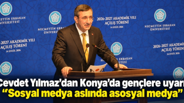 Cevdet Yılmaz’dan Konya’da gençlere uyarı: ''Sosyal medya aslında asosyal medya''