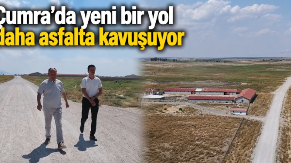 Çumra’da yeni bir yol daha asfalta kavuşuyor