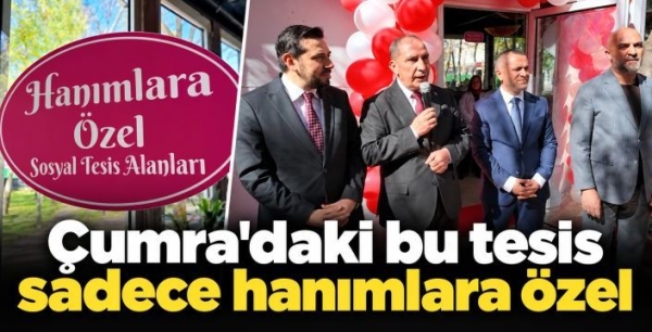 Çumra'daki bu tesis sadece hanımlara özel